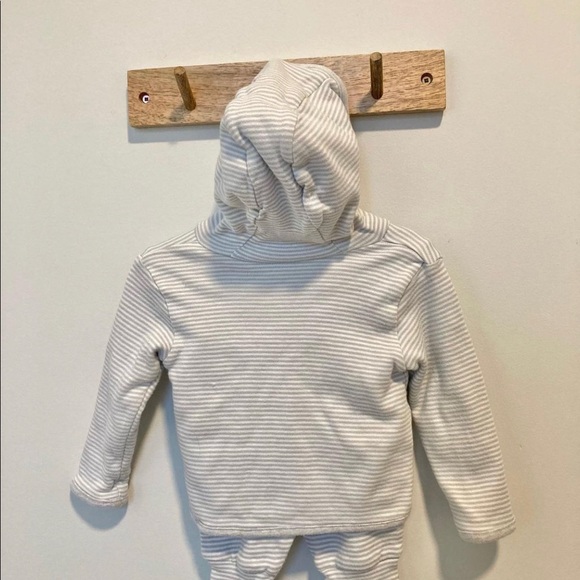 White Grey Matching Loungewear Set - Picture 3 of 3